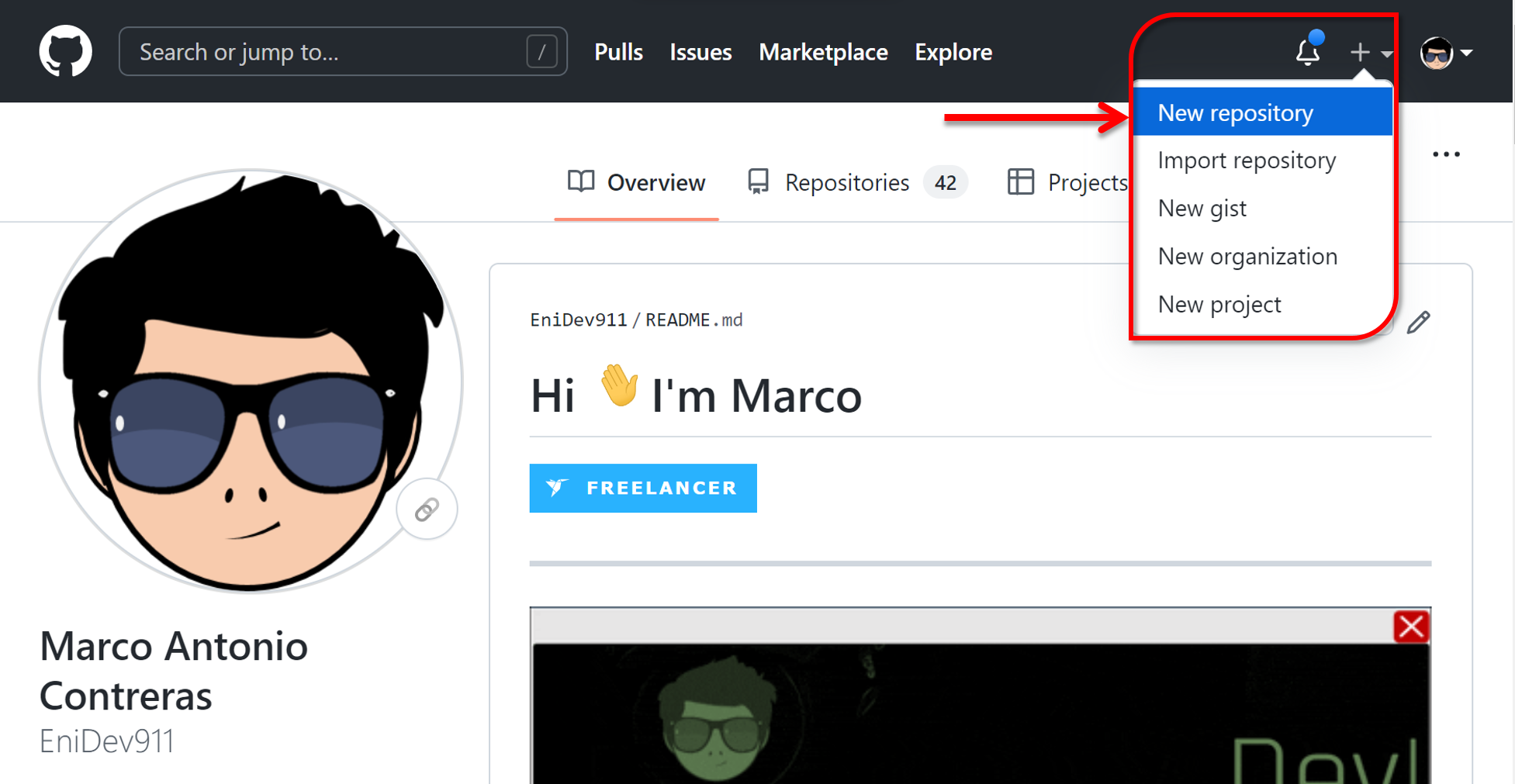 Crear un repositorio