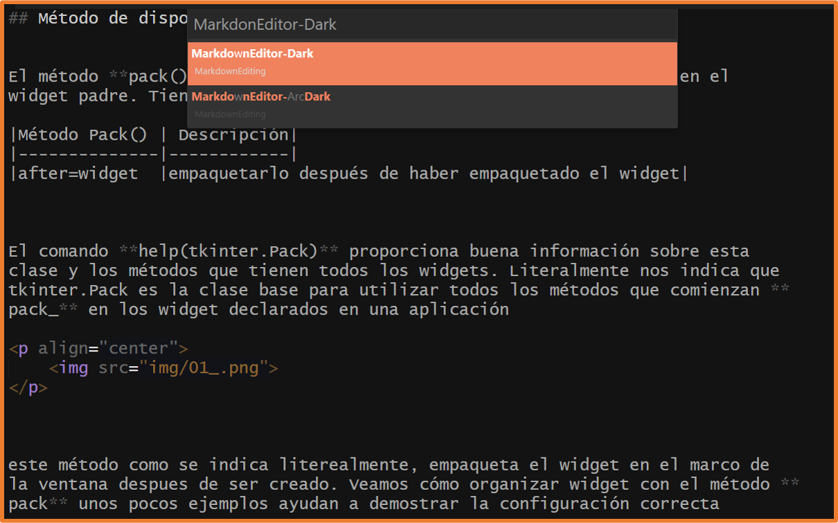 img - Dark scheme